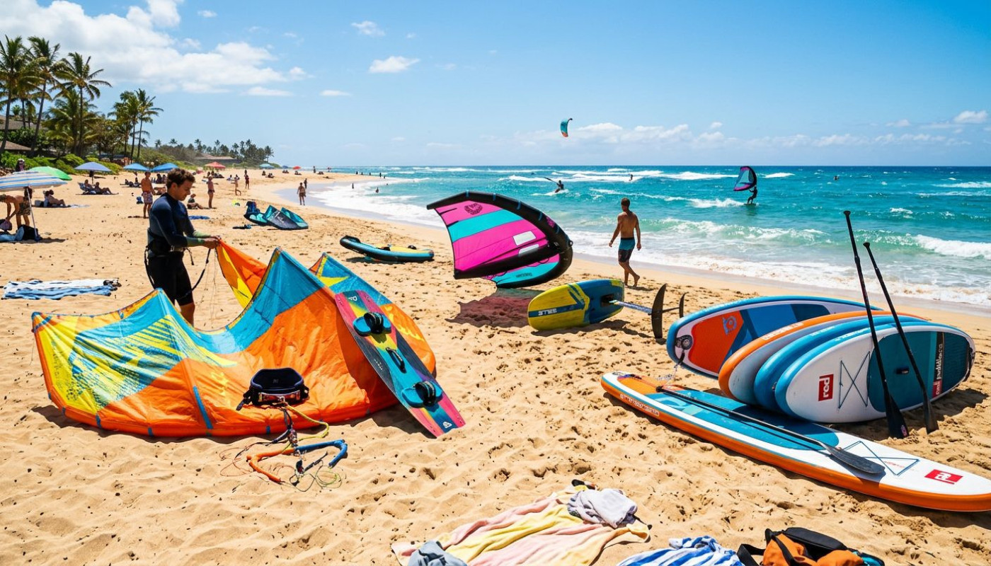 Wie wählt man die richtige Ausrüstung für Kitesurfen, SUP und Wingfoilen?